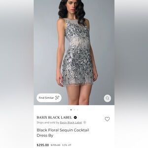 Black Label Gold and Silver Embellished Dress